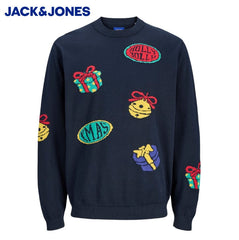 Jack & Jones Holly Christmas Knit Navy