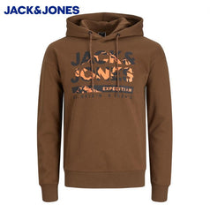 Jack & Jones Hunter Logo Brown Hoodie Brown