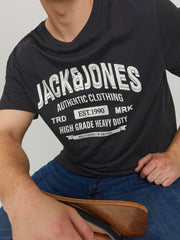 Jack & Jones Jeans Logo Print Tee Black