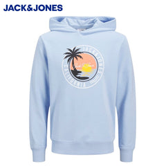 Jack & Jones Palm Logo Blue Hoodie Blue