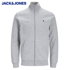 Jack & Jones Paulos Full Zip Grey Sweat Grey