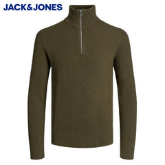 Jack & Jones Perfect 1/4 Zip Green Knit Green