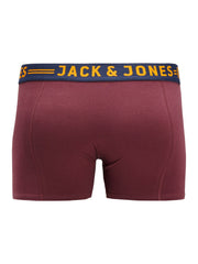 Jack & Jones Lichfield 3-Pack Trunks Wine