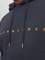 Jack & Jones Star Logo Navy Hoodie Navy
