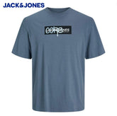 Jack & Jones Summer Print Flint T-Shirt Grey