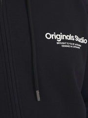 Jack & Jones Vester Zip Black Hoodie Black