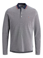 Jack & Jones Win Indigo Long Sleeve Polo Navy