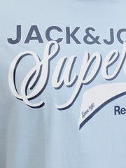 Jack & Jones E-Logo Celestial Blue Tee Blue