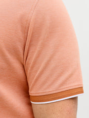 Jack & Jones Alves Tipped Amber Polo Orange