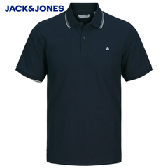 Jack & Jones Austin Navy Tipped Polo Navy