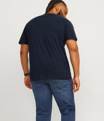 Jack & Jones Caleb Logo Navy T-Shirt Navy