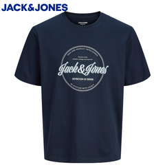 Jack & Jones Dover Logo Navy T-Shirt Navy