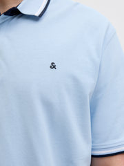Jack & Jones Paulos Chambray Blue Polo Blue