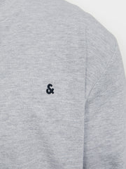 Jack & Jones Paulos Full Zip Grey Sweat Grey