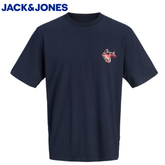 Jack and Jones Rhyeres Cap Tee Shirt Navy