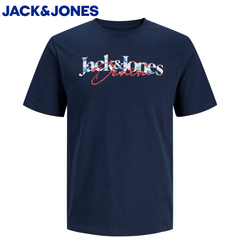 Jack & Jones Tom Logo Navy T-Shirt Navy