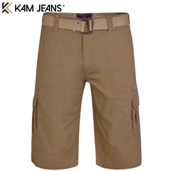 Kam Belted Cargo Shorts Sand