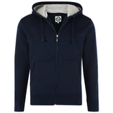 Kam X-Tall Full Zip Navy Hoodie Blue