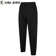 Kam Regular Leg Black Joggers Black
