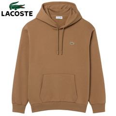 Lacoste Fleece Brown Hoddie Brown