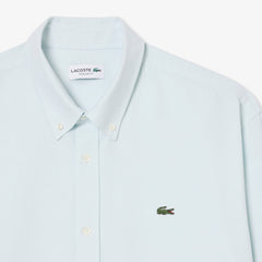 Lacoste Regular Fit Oxford Blue Shirt Blue