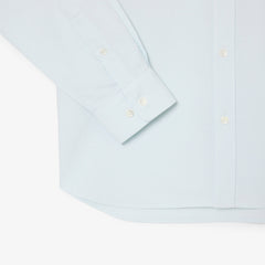 Lacoste Regular Fit Oxford Blue Shirt Blue