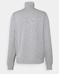 Lacoste High Neck Zip Silver Sweatshirt Grey