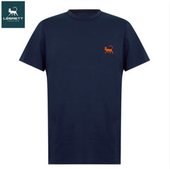 Lebrett Crew Neck Navy Logo T-Shirt Navy