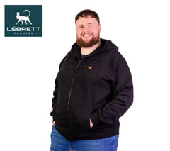 Lebrett Full Zip Empire Black Hoodie Black