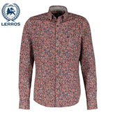 Lerros Floral Print Spicy Orange Shirt Orange