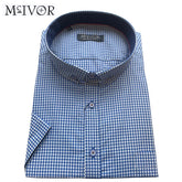 Mc Ivor Liam Blue Check Shirt Blue