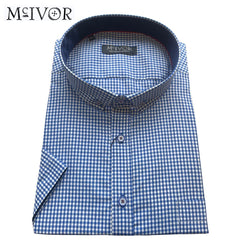 Mc Ivor Liam Blue Check Shirt Blue