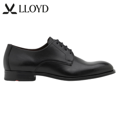 Lloyd Sabre Black Leather Laced Shoe Black