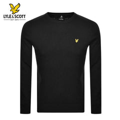 Lyle & Scott Cotton Merino Black Jumper Black