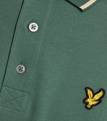 Lyle & Scott Tipped Collar Everglade Green