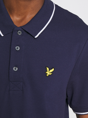 Lyle & Scott Navy Tipped Collar Navy Polo Shirt