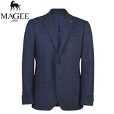 Magee Brazen Navy Herringbone Sports J Navy