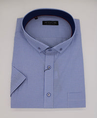 Mc Ivor Odhran Sky Blue Check Shirt Sky Blue