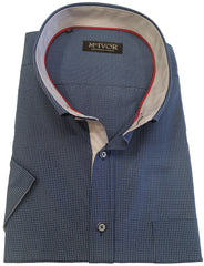 Mc Ivor Daithi Navy Check Shirt Navy