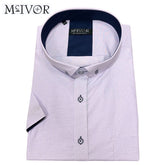 Mc Ivor Oisin Lilac Check Short Sleeve Purple