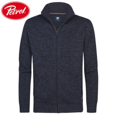 Petrol Gambell Full Zip Navy Knit Navy