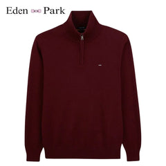 Eden Park Classic Quarter Zip Wine Knit Wine