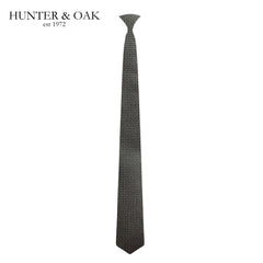 Hunter & Oak Black Textured Tie Black