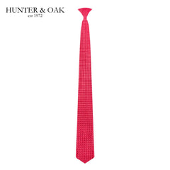Hunter & Oak Red Textured Tie Red
