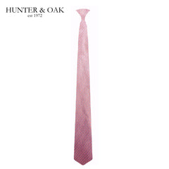 Hunter & Oak Lilac & Blue Pattern Tie Purple