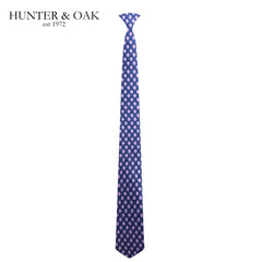 Hunter & Oak Navy & Pink Spotted Tie Navy