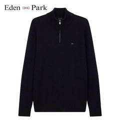 Eden Park Edinburgh Quarter Zip Knit Navy