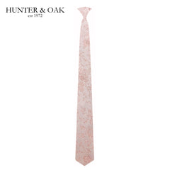 Hunter & Oak X-Long Light Pink Tie Pink