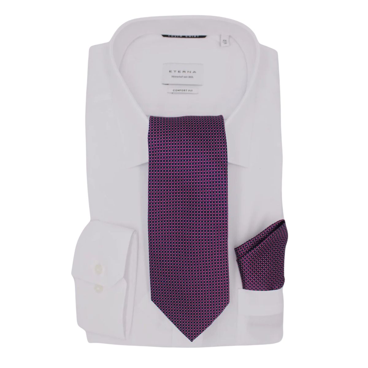 Hunter & Oak X-Long Navy & Purple Detail Navy