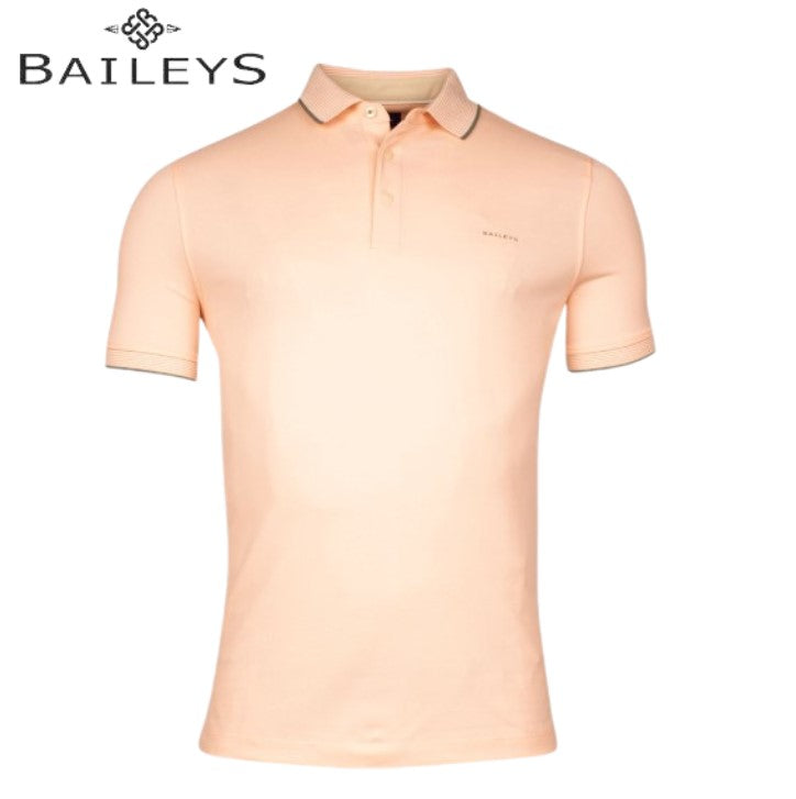 Baileys Stripe Collar Pink Polo Shirt Pink